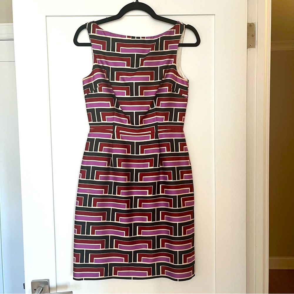 Kate Spade Geometric Print Silk Dress